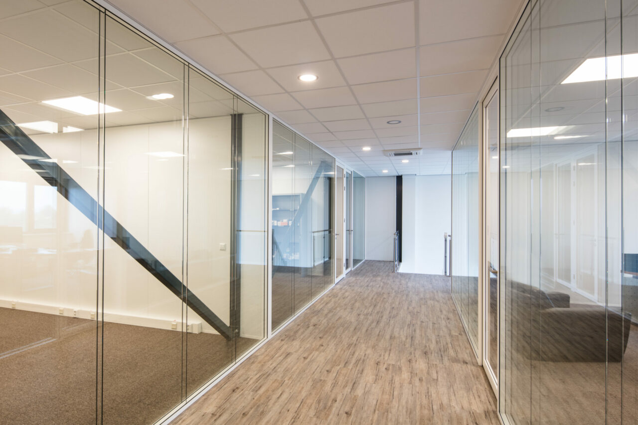 dubbelglas kantoorwanden