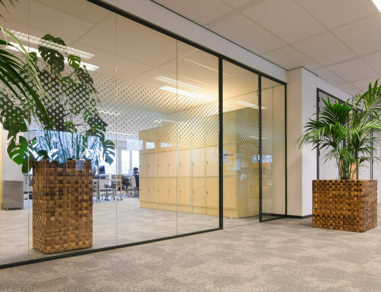Enkelglas wand Amsterdam