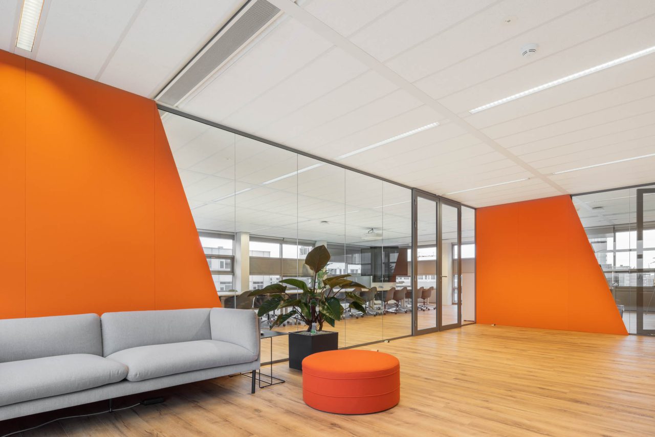 glazen systeemwand